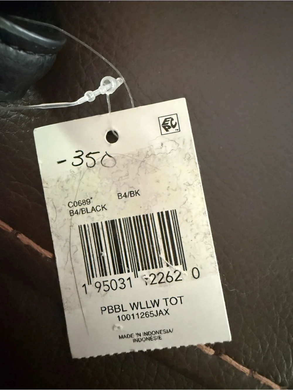 Coach Willow Black Leather Tote with Gold Hardware NWT